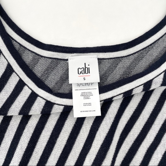 CAbi Oversized Shawl Sweater - Striped - Picture 5 of 6